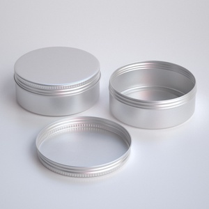 Envase Metálico de Aluminio Plateado de 300ml/300g para Exfoliante Corporal, Lata Vacía de 300g para Pomada Exfoliante con Tapa de Rosca para Cosméticos, Venta al Por Mayor - Product Image 1