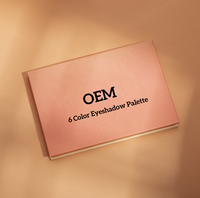 Mini palette d'ombres à paupières diamant mat et miroitant étanche personnalisée palette d'ombres à paupières cosmétiques palette de maquillage OEM
