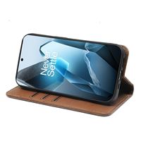 Étui en cuir PU innovant pour OnePlus Ace 5 Pro Nord 4 13 R porte-carte à rabat magnétique Design de portefeuille de téléphone portable de luxe