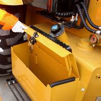 Diesel-Baggerlader 4WD mit 2,5t Nennlast, Pumpe & Motor, Hocheffizienter Frontlader-Traktor