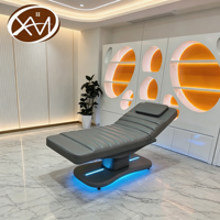 Table de massage électrique moderne de luxe, lit d'esthéticienne motorisé, chaise de spa, lit facial, lit de salon de beauté, lit pour extensions de cils, lit de gym