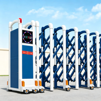 CE RoHS Certified Heavy Duty Retractable Gate Automatic Motorized Telescopic Security Gate for Government School Project