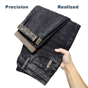 Jeans en denim vintage personnalisés pour hommes, coupe skinny, style streetwear décontracté, haute qualité, effet délavé, fabricant OEM - Product Image 1