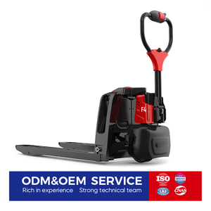 Электрическая тележка-штабелер для бездорожья, грузоподъемность 2 тонны, с индикатором веса, для логистики на открытом воздухе - Product Image 1