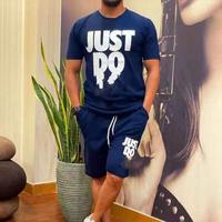 Ensemble Sportswear Chemise et Short pour Hommes en Coton, Course à Pied, Logo Personnalisé, Tenue d'Été avec Sweat à Capuche 100% Coton