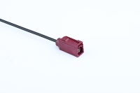 Conector Coaxial ZYX FAKRA LMR-195 de 50 Ohmios y 60 Pulgadas, Conector Recto con Código Z y Conector SMA en Ángulo Recto (RF)