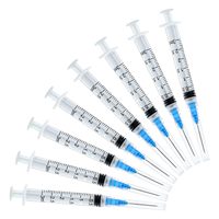 Outil de mesure de liquide jetable en plastique avec raccord Luer Lock 1cc 2.5cc 3cc 5cc