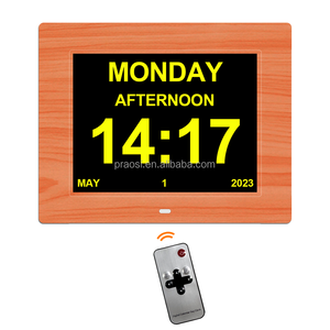 최고 품질 8 "디지털 사진 프레임 달력 시계 약물 알림 디지털 및 아날로그 알츠하이머 치매 시계 달력 - Product Image 4