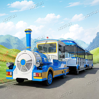 Train touristique électrique sans rails avec 72 sièges pour les parcs, idéal pour les opérations de tourisme quotidiennes, à vendre