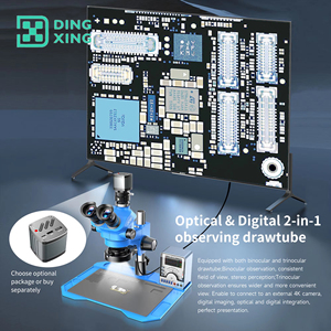 JCID-M3750A電子三眼実体顕微鏡、16MP HD Wi-Fiカメラ搭載、携帯電話PCBはんだ付け溶接合金メンテナンスパッド用 - Product Image 5
