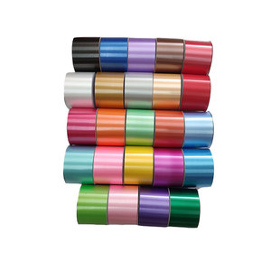 5cm <b>Wide</b> Smooth Solid Metallic Holographic PP <b>Ribbon</b> Plastic <b>Ribbon</b> Gift <b>Ribbon</b> Roll for Flower Wrapping Party Decoration - Product Image 1