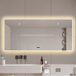 Gương thông minh hiện đại gắn tường, công tắc cảm ứng, hình chữ nhật, đèn LED, dành cho phòng ngủ, căn hộ, khách sạn - Product Image 5