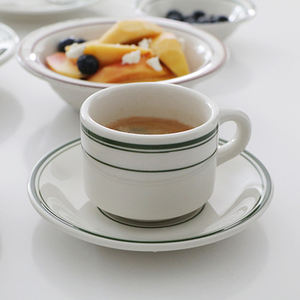 Tasse à café arabe en céramique 6.8 oz couleur minimaliste ensemble tasse et plat cadeaux <span class=keywords><strong>de</strong></span> fête d'affaires - Product Image 1