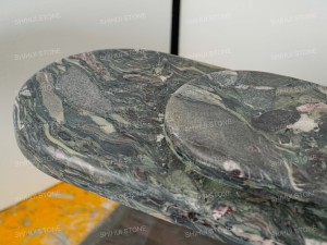 Table <span class=keywords><strong>console</strong></span> en marbre noir Marinace SH STONE, design luxueux, salon, marbre vert naturel, table <span class=keywords><strong>console</strong></span> d'entrée personnalisée - Product Image 4