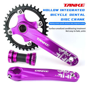 TANKE <span class=keywords><strong>Bielas</strong></span> 170MM Bicicleta Plato Hueco Integrado <span class=keywords><strong>Bielas</strong></span> 104 BCD Estrecho Ancho Bicicleta <span class=keywords><strong>MTB</strong></span> Corona Agujero Cuadrado Piñón Manivela - Product Image 1