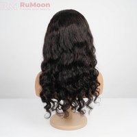 Peluca de Cabello Humano Virgen Vietnamita 100% Natural, 24 Pulgadas, Grado 12A, Ondas Oceánicas, Encaje Transparente, 250% de Densidad