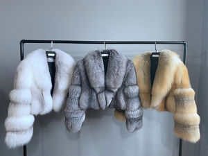 QIUCHEN-Chaqueta de piel para mujer QC21079, abrigo de piel de zorro, Saga Real recortada de lujo, venta de Black Friday - Product Image 1