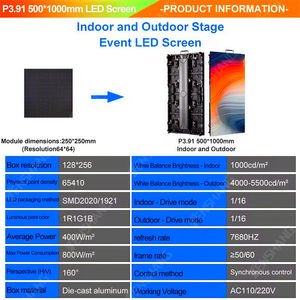 Pantalla LED Portátil Impermeable de 10x12 pies para <span class=keywords><strong>Alquiler</strong></span>, Ideal para Discotecas, Fiestas, Bodas, Eventos, Escenarios al Aire Libre, Publicidad y Telones de Fondo - Product Image 3