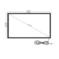 Écran tactile infrarouge de 21.5 pouces Écran de projection interactif USB à écran large 16:9