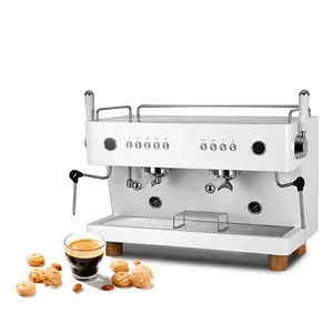 מסחרי Kaffeemaschine איטלקי כפול ראש אוטומטי אספרסו קפה מכונות למכירה