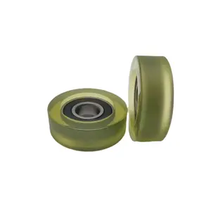 MTZC Polyurethane POM Nylon PU plastic rubber covered coated bearing pulleys 608ZZ 2RS ID8MM