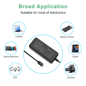 Adaptateur secteur universel USB-C 100W <span class=keywords><strong>Chargeur</strong></span> rapide compatible <span class=keywords><strong>avec</strong></span> <span class=keywords><strong>Mac</strong></span> Book Pro <span class=keywords><strong>iPad</strong></span> Pro HP Dell - Product Image 5