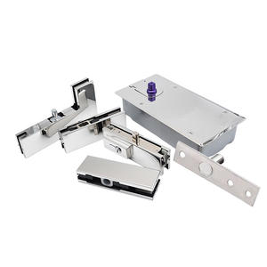 Set Kombo perangkat keras kaca arsitektur, sistem fiting tambalan pintu tanpa bingkai dan pegas lantai untuk aksesori pintu ayun - Product Image 2