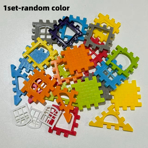 Blocs de construction colorés de grande taille avec fenêtres, jouets créatifs pour enfants de 6 à 12 ans, vente en gros de blocs de construction - Product Image 5