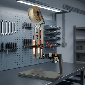 Máquina semiautomática neumática para colocar bandas elásticas, máquina de grapas elásticas para aplicaciones de embalaje - Product Image 1