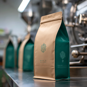 AT PACK Nieuwe Aanwinst 4oz 12oz 16oz 5LB Op Maat Gemaakte Koffiezakken met Platte Bodem, Herbruikbare Koffiebonen Verpakking met Klep - Product Image 5