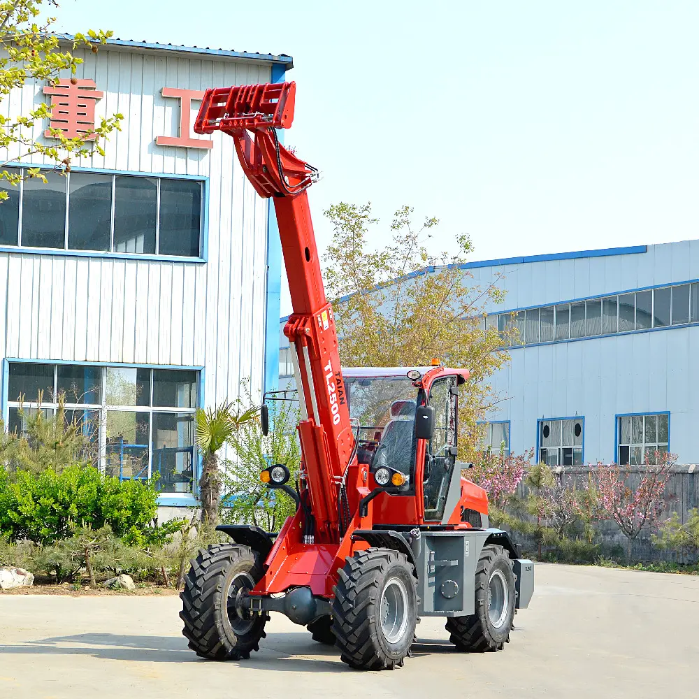 Euro V 2500Kg Telescopic Wheel Loader TL2500 Telehandler Front End Loader