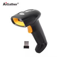 Terminal de point de vente portable filaire avec lecteur de codes-barres CCD 1D, scanner de codes-barres laser avec support en option