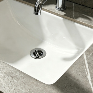 Robinet de vidange de lavabo <span class=keywords><strong>en</strong></span> laiton massif à clapet, avec trop-plein à fente G1 1/4, chromé, bouchon captif, installation sans clé par serrage manuel - Product Image 5