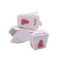 Boîte d'emballage de kebab de doner carré 16oz 26oz 32oz boîte de nouilles en papier à emporter récipient alimentaire emballage alimentaire jetable personnalisé
