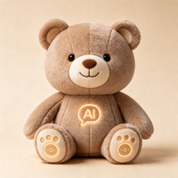 Usine de fabrication de jouets en peluche personnalisés AI, OEM ODM, poupée interactive intelligente, développement d'échantillons gratuits, fonction de chat vocal