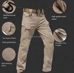 Pantalon <span class=keywords><strong>de</strong></span> <span class=keywords><strong>travail</strong></span> décontracté en coton pour homme, coupe ample, avec grandes poches, <span class=keywords><strong>taille</strong></span> élastique, idéal pour le sport et les activités <span class=keywords><strong>de</strong></span> plein air - Product Image 5