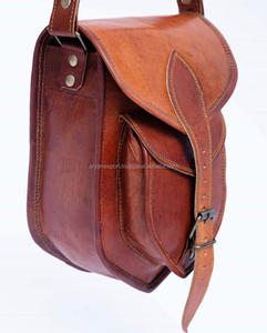 New Handmade Genuine Goat Leather Handbag Handcrafted Shoulder <b>Bag</b> <b>for</b> <b>Men</b> & Women Vintage Full Grain Leather Crossbody <b>Bags</b> - Product Image 4