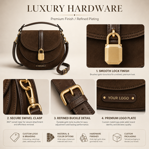 <span class=keywords><strong>Borsa</strong></span> a <span class=keywords><strong>Tracolla</strong></span> con Chiusura Dorata Personalizzata dal Produttore, in Vera Pelle Scamosciata Marrone Scuro, <span class=keywords><strong>Borsa</strong></span> a <span class=keywords><strong>Tracolla</strong></span> per Uso Quotidiano - Product Image 3