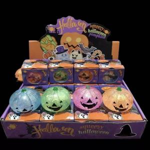 Jouets Squishy Citrouille Pailletée Ruunjoy – Populaires Jouets Anti-Stress à Presser en Maltose pour Halloween – Jouet Squishy d'Halloween - Product Image 6