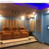 Panneaux diffuseurs acoustiques insonorisants en polyester multi-tissus à réflexion équilibrée pour home cinéma, design moderne, modèle 3D