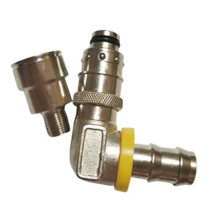 Snelle Full Flow Release Socket Koppeling Draad Metrisch Zilver Rechte Mannelijke Fabriek Prijs Cnc Draaibank Buis Connector Oem Rond