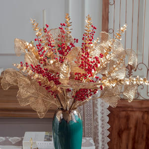 C-ABP001 En Gros rouge artificielle pics branche fleur baies en plastique plantes pour la décoration <span class=keywords><strong>de</strong></span> noël - Product Image 4
