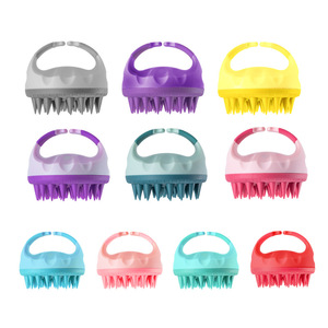Brosse à shampooing en silicone de forme ovale, brosse de massage multifonctionnelle pour les soins capillaires, pour le bain et le corps - Product Image 4