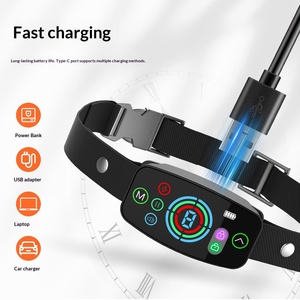 Pagar Elektronik Portabel Model 2024 Terbaru, Layar Warna Otomatis, Layar Sentuh Penuh Cerdas, Penghenti Gonggongan Anjing - Product Image 2
