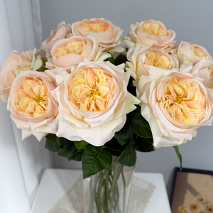 Rosa Artificial Naranja <span class=keywords><strong>de</strong></span> Tacto Real, <span class=keywords><strong>Tallo</strong></span> Único, Tamaño Grande, Decoraciones para Bodas y San Valentín, <span class=keywords><strong>Rosas</strong></span> <span class=keywords><strong>de</strong></span> Larga Duración, <span class=keywords><strong>Precio</strong></span> Razonable - Product Image 2