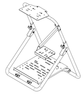 Soporte de simulador de carreras para juegos personalizado, soporte de volante para simulador de carreras