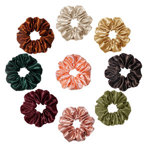 Оптовая Продажа 16/19/22 мм чистый 100% шелк тутового шелкопряда Шармез резинка для волос мягкий эластичный 5 см резинки для волос в европейском американском стиле - Product Image 4