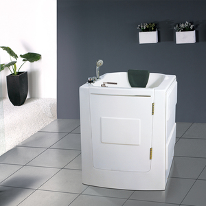 Bañera de Hidromasaje Independiente Moderna HS-1103, Diseño Cuadrado Pequeño de 1000 mm, Capacidad para 1 Persona con Desagüe para Hoteles - Product Image 6