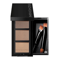 MINSHZEE Poudre à sourcils 3 couleurs personnalisée Poudre à sourcils mate imperméable longue durée pour débutants OEM