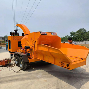 Mobile Diesel Wood Chipper Fully Automatic Tree and Branch Wood Shredder Biomass Wood Crusher - Product Image 4
